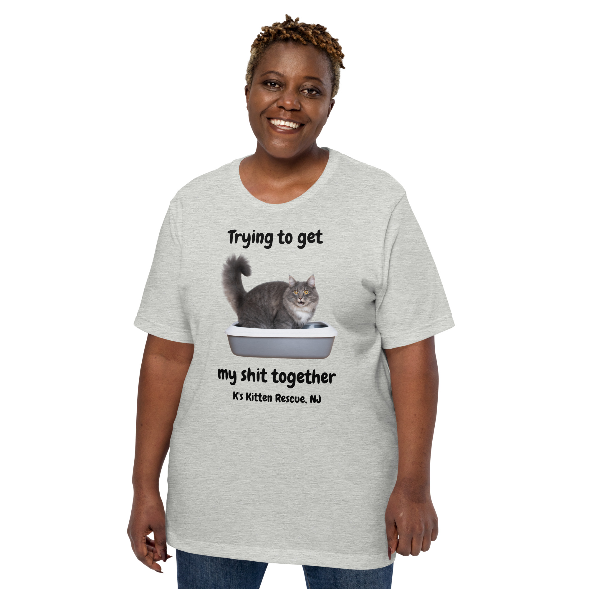 unisex-staple-t-shirt-athletic-heather-front-67778688b976e.jpg Trying To Get My Shit Together Unisex t-shirt - Image 3