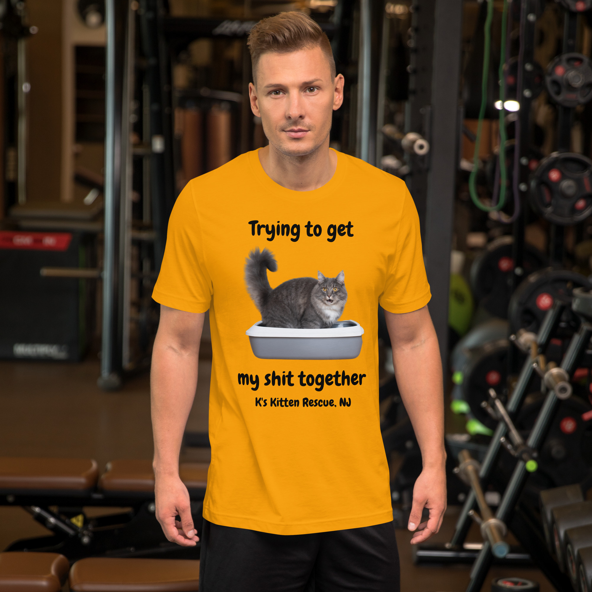unisex-staple-t-shirt-gold-front-67778688b77b6.jpg Trying To Get My Shit Together Unisex t-shirt - Image 2