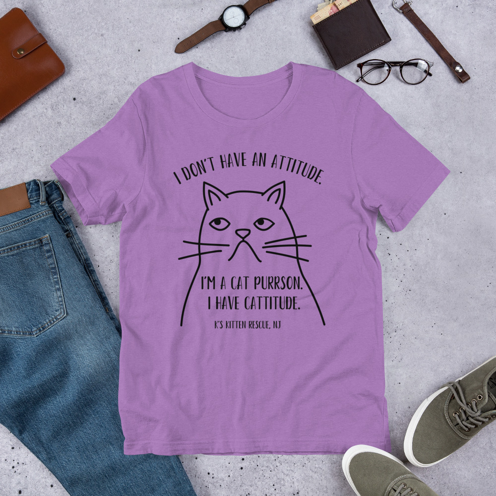 unisex-staple-t-shirt-heather-team-purple-front-67c004793ff75.jpg Cattitude Unisex t-shirt