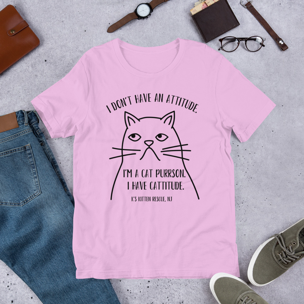 unisex-staple-t-shirt-lilac-front-67c0047952c38.jpg Cattitude Unisex t-shirt - Image 6
