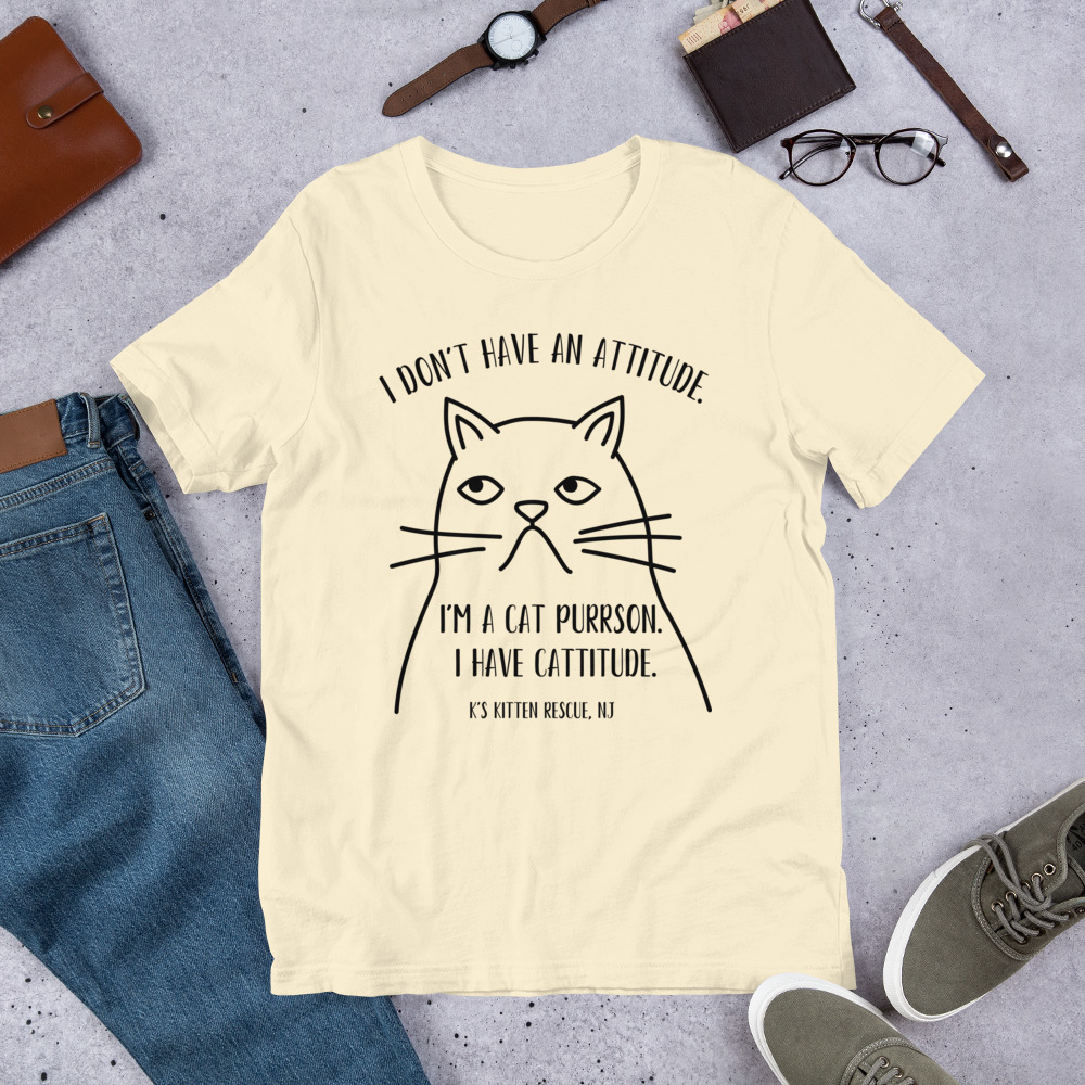 unisex-staple-t-shirt-natural-front-67c00479c5667.jpg Cattitude Unisex t-shirt - Image 14