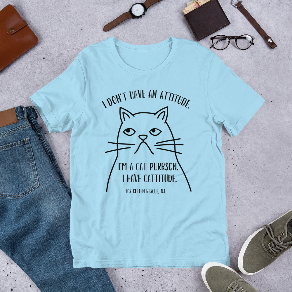 unisex-staple-t-shirt-ocean-blue-front-67c004796436b.jpg Cattitude Unisex t-shirt - Image 8