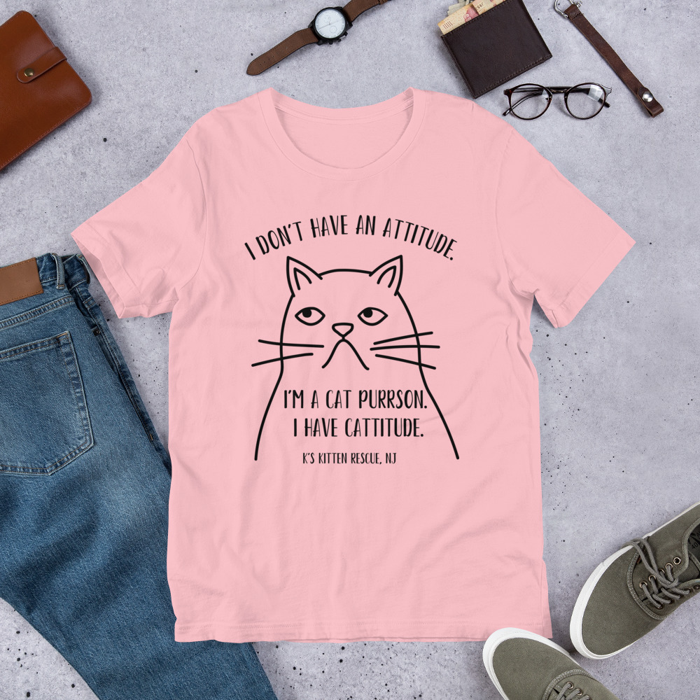 unisex-staple-t-shirt-pink-front-67c004795b615.jpg Cattitude Unisex t-shirt - Image 7