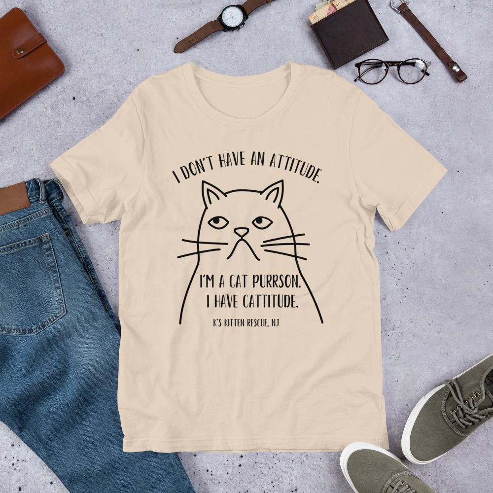 unisex-staple-t-shirt-soft-cream-front-67c0047971810.jpg Cattitude Unisex t-shirt - Image 9