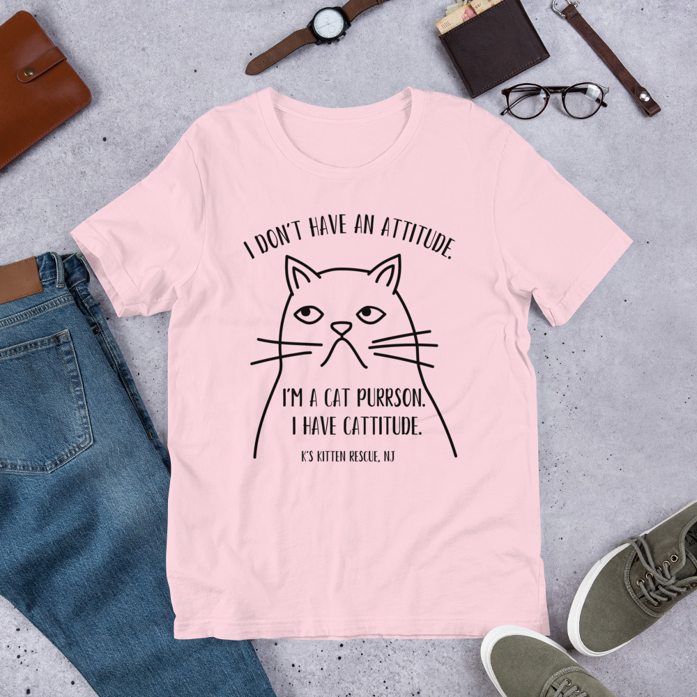 unisex-staple-t-shirt-soft-pink-front-67c004799b681.jpg Cattitude Unisex t-shirt - Image 12