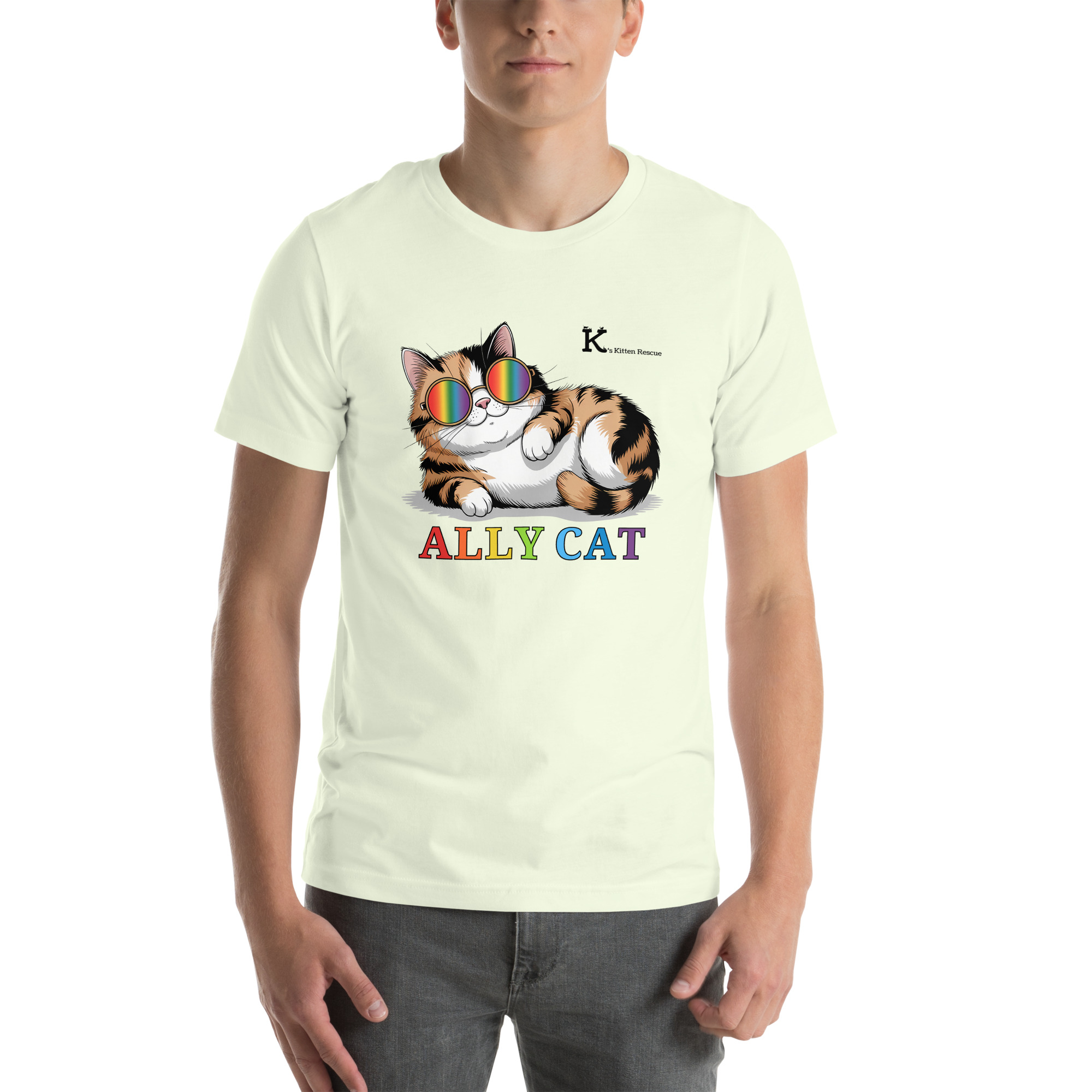 unisex-staple-t-shirt-citron-front-687fa8464e6da.jpg Ally Cat Unisex t-shirt - Image 11